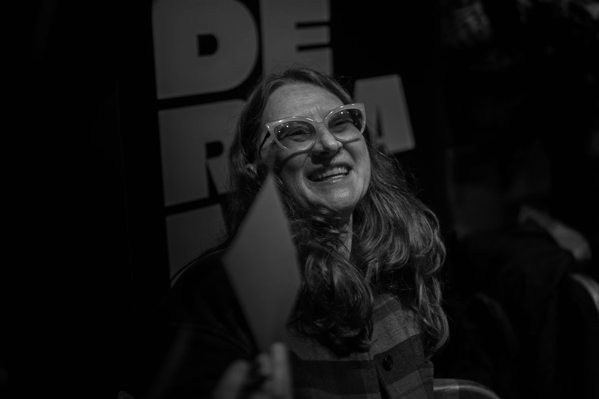Fotograma de la charla con Lucrecia Martel